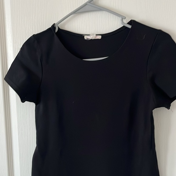 A’gaci AGACI bodycon black mini dress short sleeve Sz Small - Picture 3 of 8